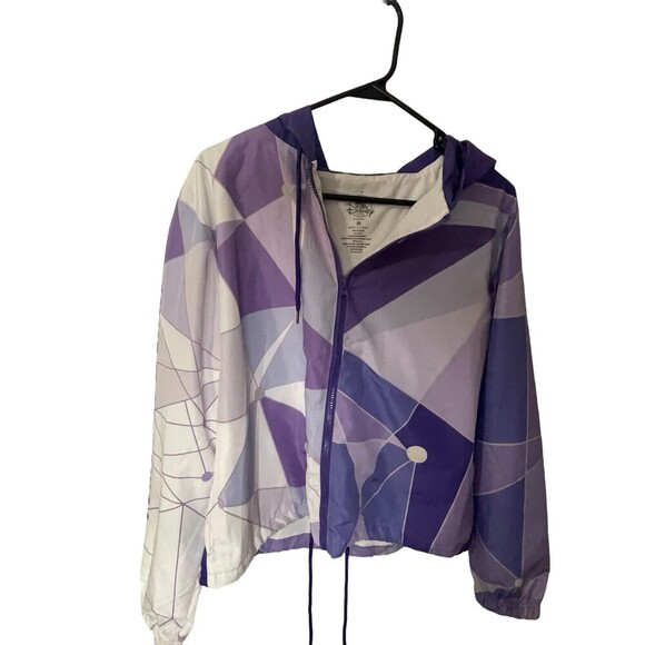 Disney Jacket Womens Medium Purple Magic Kingdom Tomorrowland Full Zip Coat - Picture 4 of 16